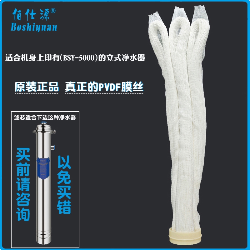 伯仕源中央净水器BSY-5000升滤芯外压立式不锈钢净水机PVDF超滤膜