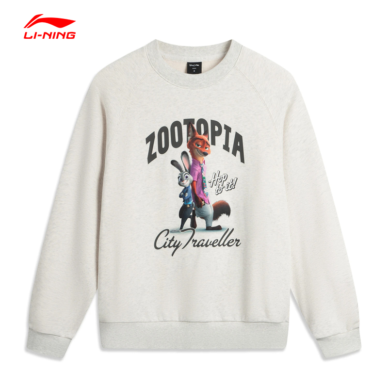 李宁卫衣迪士尼疯狂动物城联名女