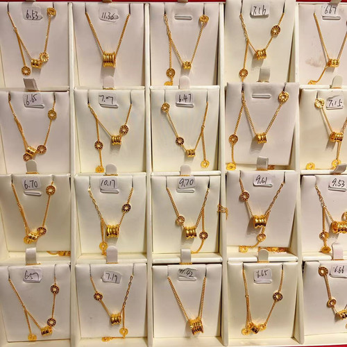 水贝足金999项链5G工艺同款黄金999小红书网红爆款按克卖实时金价