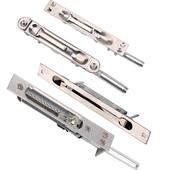 门 防盗双开门肖单大门子母天地中控双孔暗插销锁门栓 叉不锈钢元