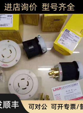 议价HUBBELL插头HBL2421 HBL4100PS2W HBL4100CS2W HBL2623