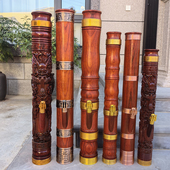 云南红花梨实木多重过滤水烟袋烟斗烟袋水烟斗香樟木水烟筒直式