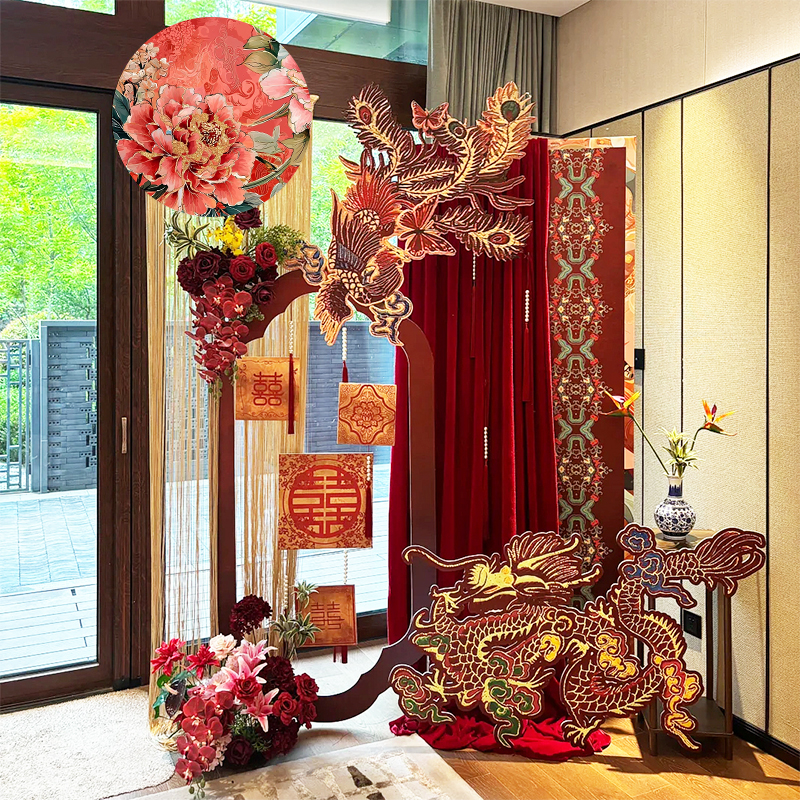 婚房布置套装全套氛围婚礼龙凤KT