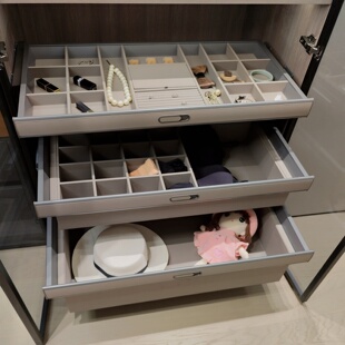 衣柜首饰盒收纳盒衣帽间分层抽屉拉篮柜内抽拉多宝格百宝盒内衣