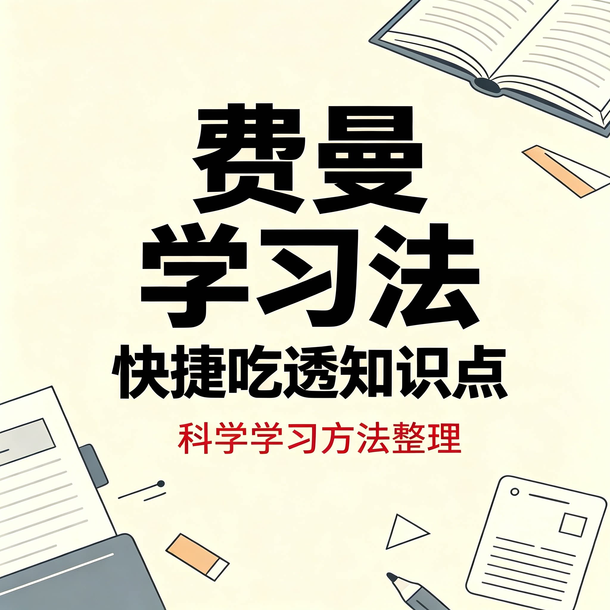 费曼学习法高效率科学学习方法整理思维导图记忆力技巧整理方法