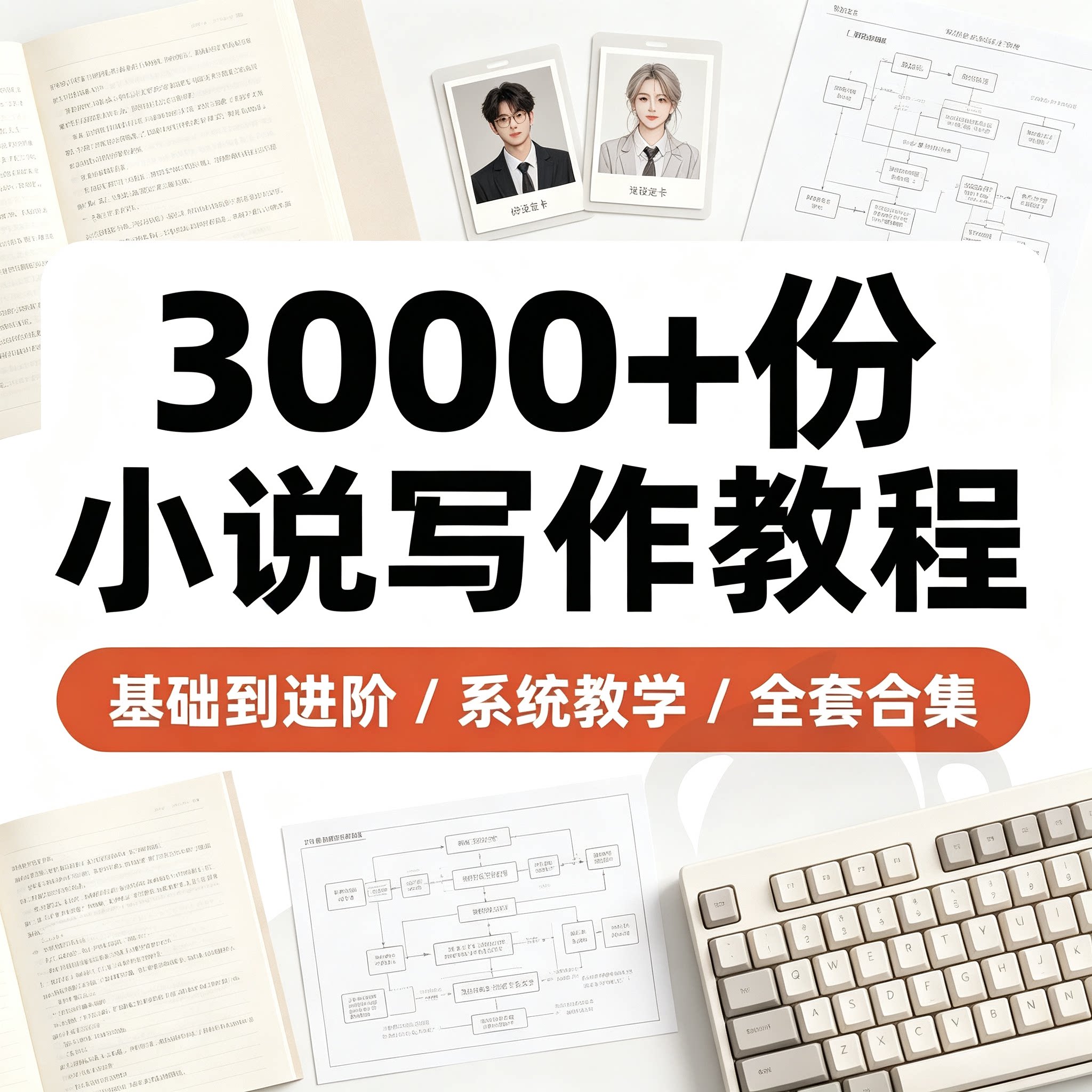 小说写作教程零基础入门网文创作技巧人设素材系统教学全套资料