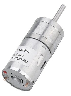 Machifit 25GA370 DC 12V Micro Gear Reduction Motor 25mm Exte