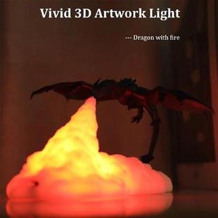 Fire Dragon Fire Breathing Light 3D Printing Decorative