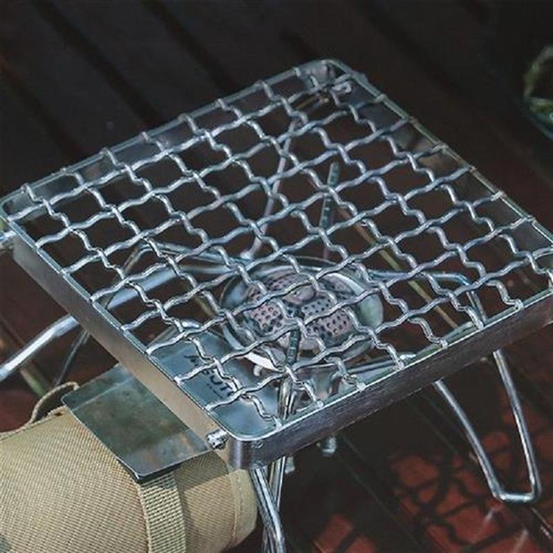 Stainless Steel Folding Grill Rack Mesh Camping Stove Oven