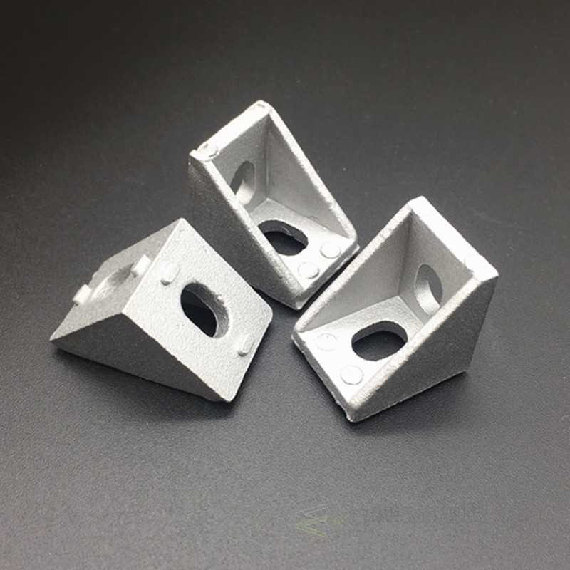 20Pcs/pack 2020 Corner Fitting Angle Aluminum 17x20x20 Conne