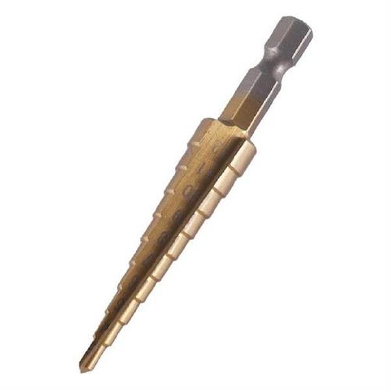 3pcs HSS Steel Titanium Step Drill Bit 3-12mm 4-12mm 4-20mm