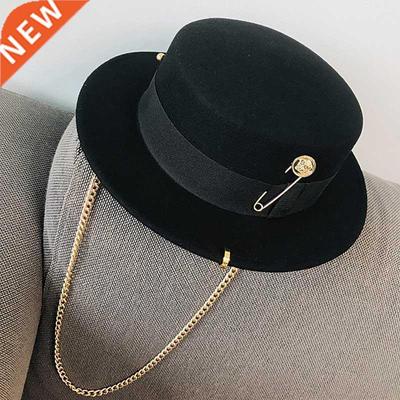 Fibonacci 2020 Fedora Hat Retro Wool Felt Hat Women European