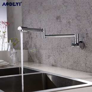 s Wall Mounted Kitchen Faucet Pot Filler Faucet Swivel Foldi