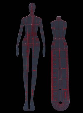 5pcs/set Women Fashion Drawing Ruler Figure Drawing Templat