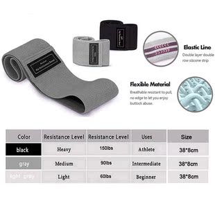 High Quality Legs Butt Thigh Squats Hip Bands Workout Exerci