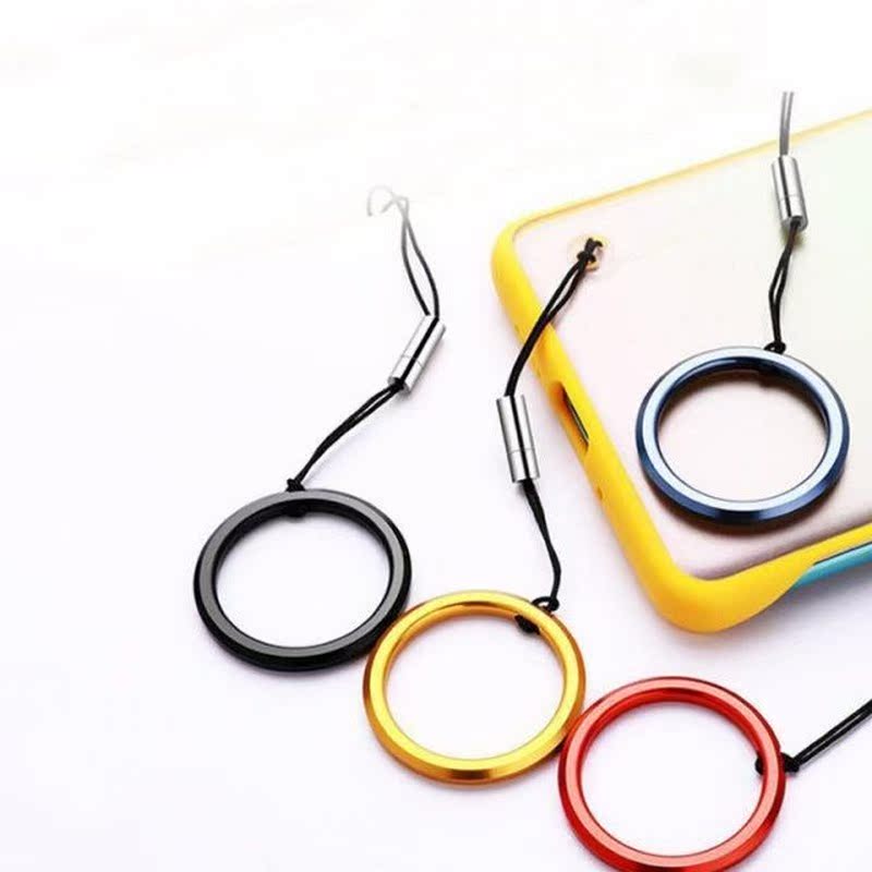Metal Silicone Wrist Lanyard Mobile Phone Chain Straps Ring