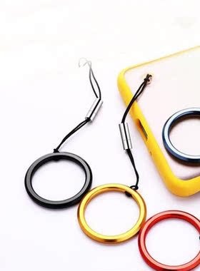 Metal Silicone Wrist Lanyard Mobile Phone Chain Straps Ring