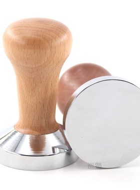 51MM Steel Base Wood Handle Tamper Coffee Powder Hammer Cust