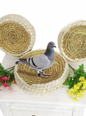 Bird Cages Parrot Breeding Bed Straw Bird Nest Handmade