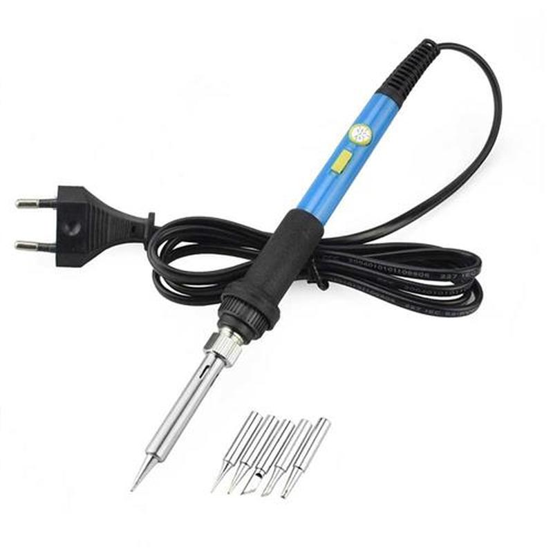 60W 110V/220V Power Switch Temperature ElectricIron Tools Ki