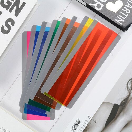 8 Pieces Large Size Guided Reading Strips Highlight Colored