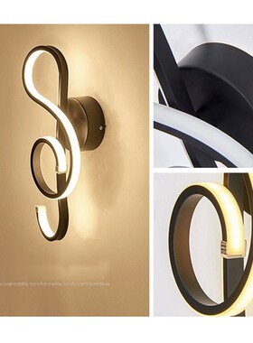 Alunum note shape wall light 22W AC90V-260V Modern Minimalis