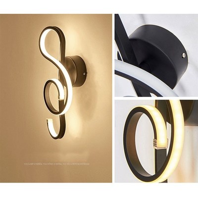 Alunum note shape wall light 22W AC90V-260V Modern Minimalis