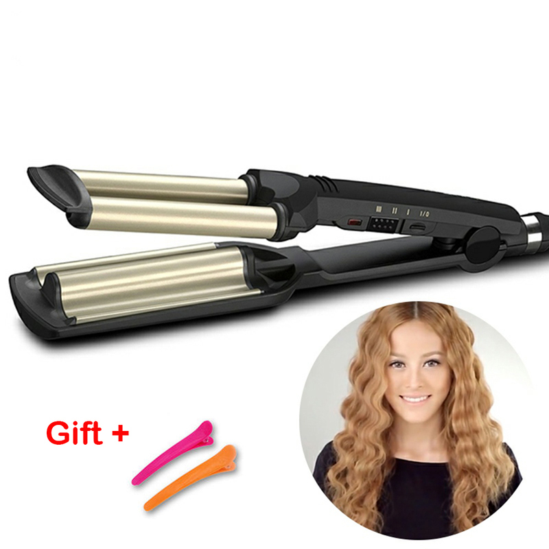Hair Crimper Curling Iron Ceramic Crimpers Wavers Curler Wan