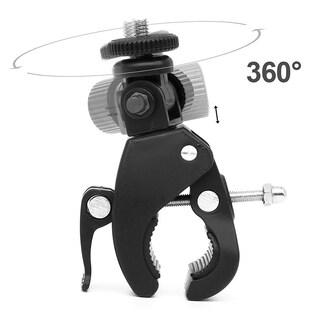 Black 1/4 Camera DV DSLR Bike Bicycle Bracket Tripod Mount