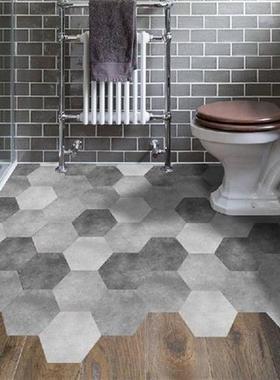 1Pack Oil Proof Wall Tiles PVC Hexagonal Floor Stickers For