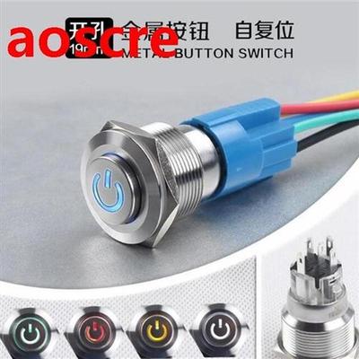 Free delivery 22mm waterproof high head stainless steel red