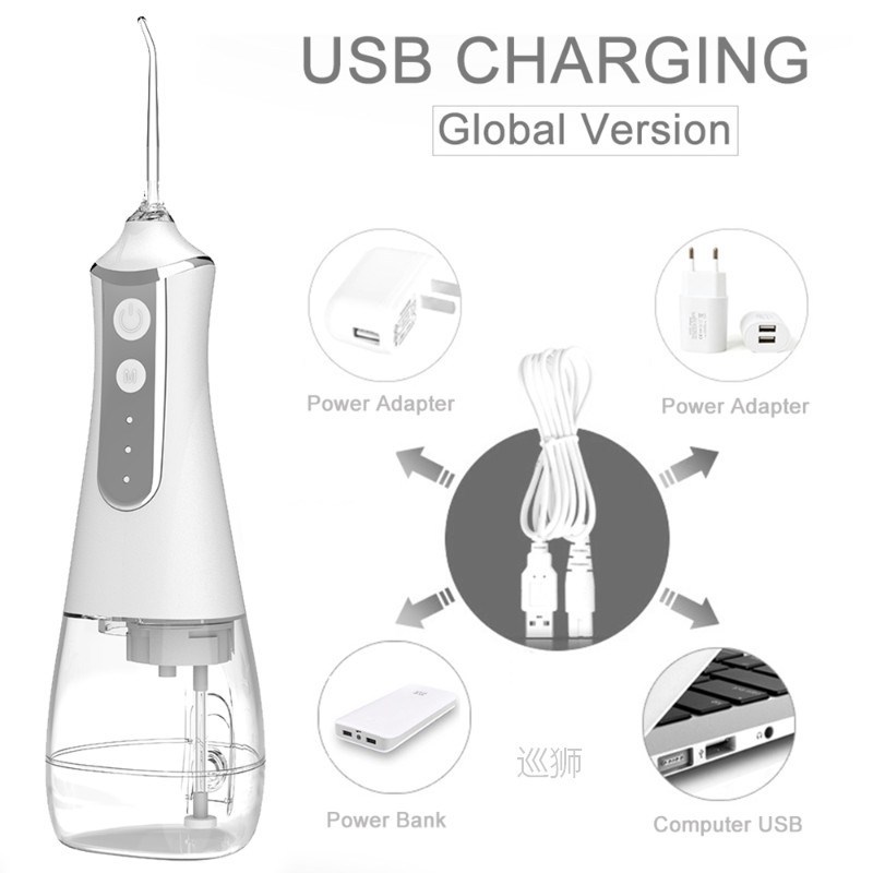 350ML Oral Irrigator Waterproof Irrigador Dental Water Floss