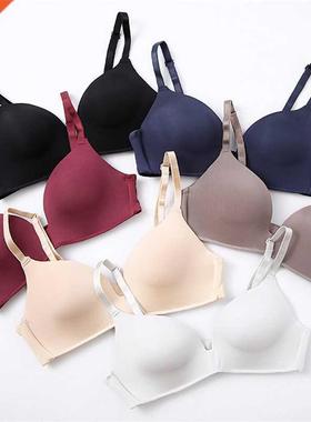 Ice Silk Bra For Women Comfort Wireless Gather Sexy Underwea