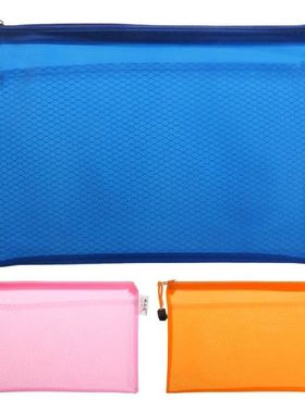 A5 Matte Gridding Tas Ritsleting Tahan Air Pena Dokumen