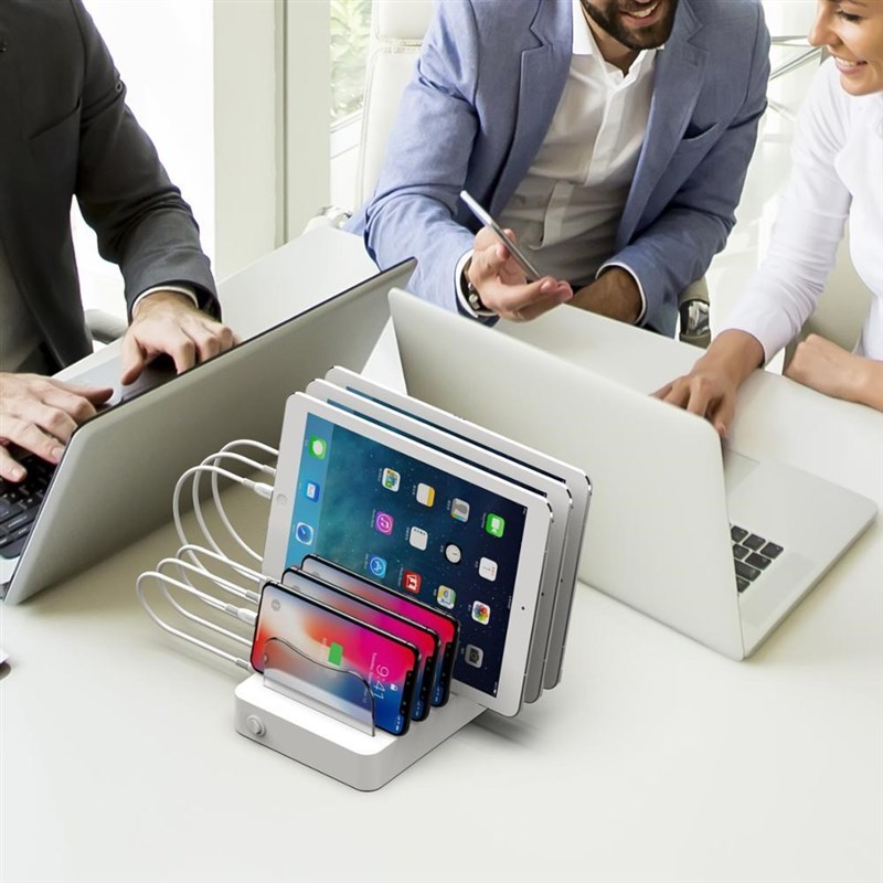 Soopii Quick Charge 3.0 60W/12A 6 Port USB Charging Station