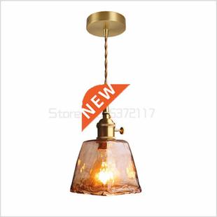 lights Glass Pendant Restaurant Kitchen Modern Nordic Brass