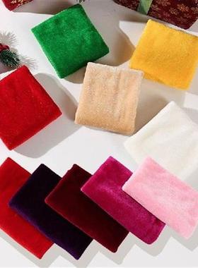 5Pcs 25*25cm Velvet Fabric DIY Handmake Patchwork Sewing