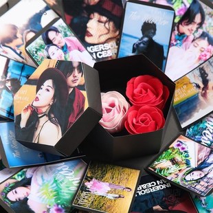 Gift box Valentines Day Gift Photo Box Surprise Box DIY for