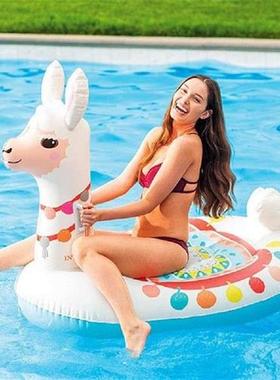 Pool Party Iatable Alpaca Pool Float Floating Water Hammock