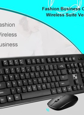 Keyboard Mouse LX710 Wireless Combo 2.4GHz USB Receiver Hou