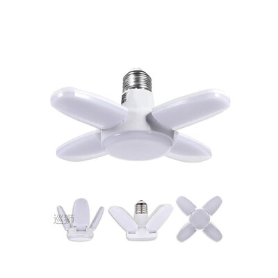 38W Mini LED Garage Light Deformable Fan Ceiling Lamp E27 4