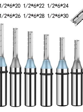 Trimming Straight Milling Cutter 3 Flutes 1/2 Shank MDF Plyw