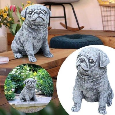 Dog Statue Art Decorative Sculpture for Patio Yard Lawn