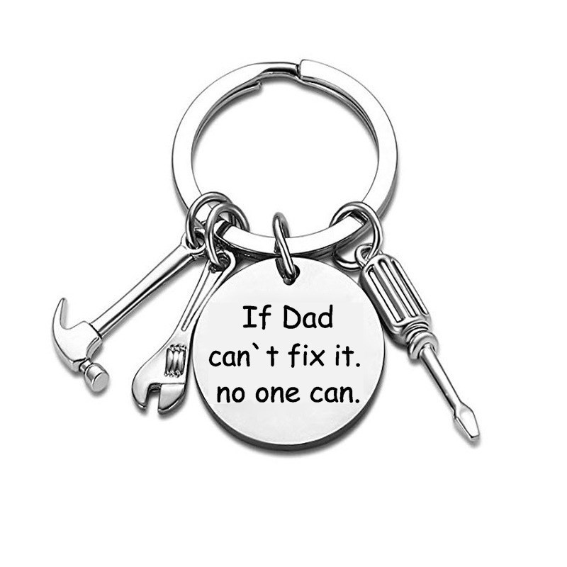 Fathers' Day Dad Papa Birthday Gifts Trendy Wrench Keyri