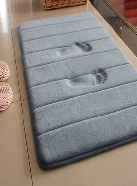 New Bath Mat Bathroom Carpet Water Absorption Rug Coral