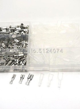 300pcs/lot 150sets/box 6.3/4.8/2.8 spring   sheath plug-in c