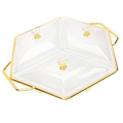 Plate Serving Fruit Divided Tray Snack Dishes Container