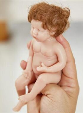 15cm/6in Miniature Girl Cuddle Doll with Washable Rooted Cur