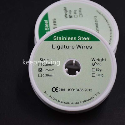 1 Rolls Dental Orthodontic Ligature Wire Round Spool Stainle