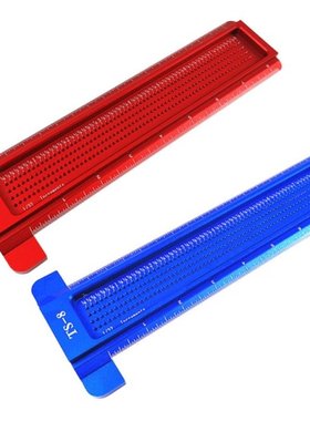 8inch Precision Woodworking Tools Aluminum Scale Ruler T-typ